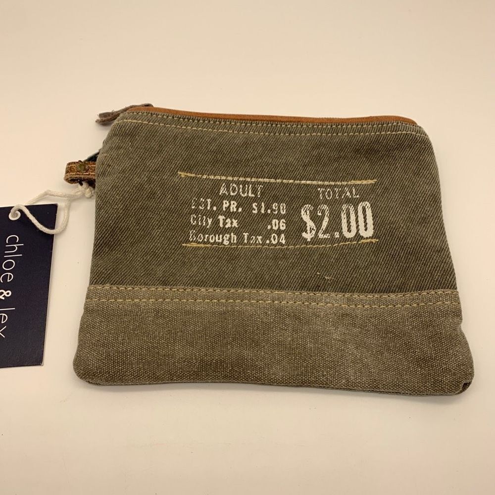 Chloe & Lex Vintage London Travel Ticket Wristlet or Make Up Bag. New with Tags. - Picture 3 of 4